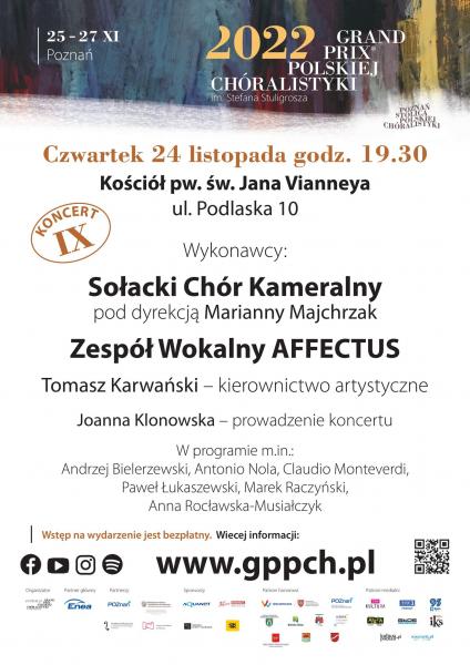 Koncert towarzyszący GPPCh 2022 - Sołacki Chór Kameralny i Affectus